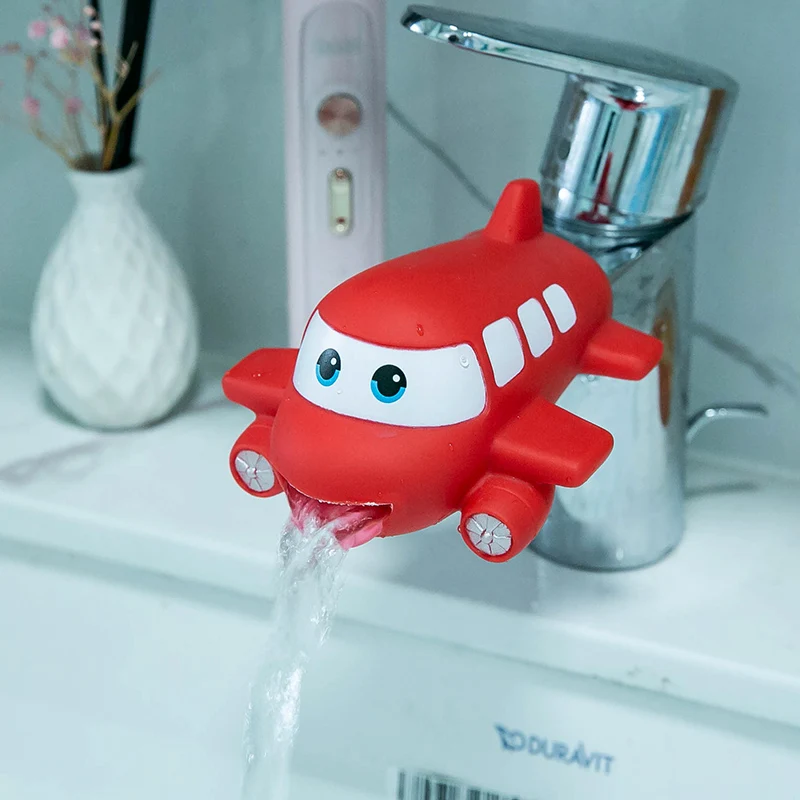 Cute Cartoon Faucet Extender for Kids Hand Washing In Bathroom Sink Accessories Kitchen Tap Convenient for Baby Washing Helper