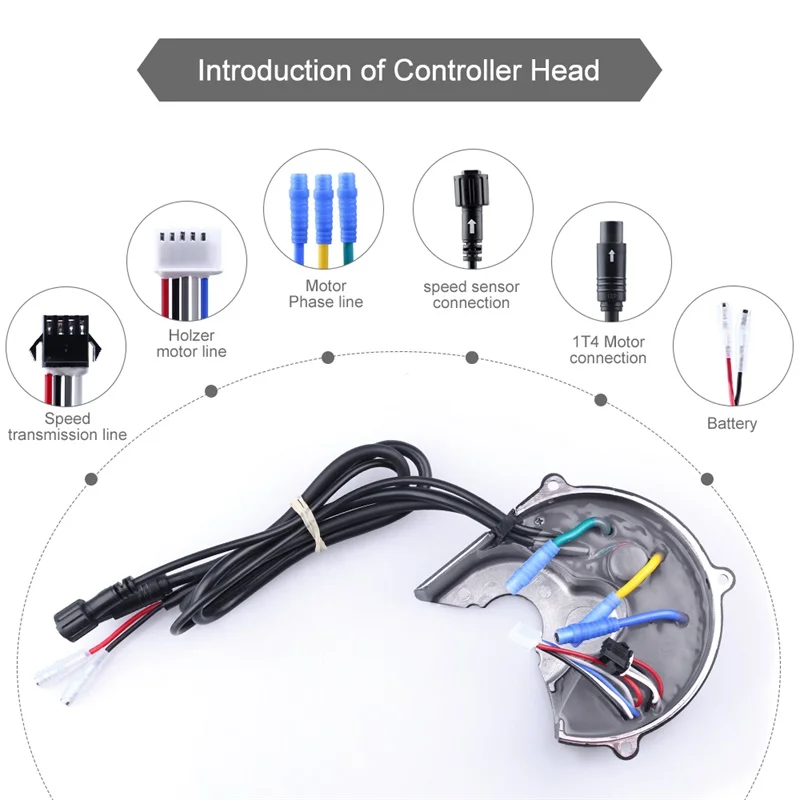 Bafang Mid Drive Motor Replacement Controller, Conversion Kit, BBS02, BBS02B, 48V, 750W