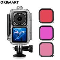 Funda carcasa impermeable para DJI Action 2, carcasa protectora, filtro de cubierta de buceo subacuático para accesorios DJI Osmo Action 2