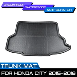 Car Floor Mat Carpet Rear Trunk Anti-mud Cover For Honda CITY 2015 2016 2017 2018