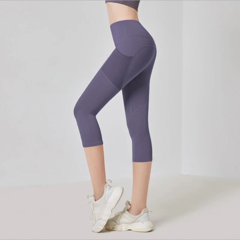 2023 new High Waist Legging Pockets Fitness Bottoms Running Sweatpants for Women Quick-Dry Sport Trousers Workout Yoga Pants