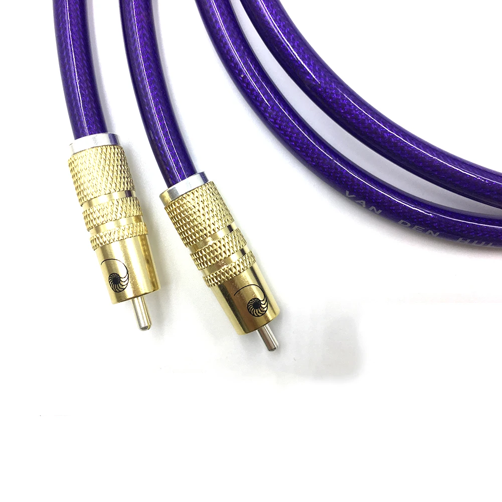 ไฮไฟสเตอริโอคู่สาย RCA ประสิทธิภาพสูงสัญญาณ Hi-Fi Audio 2rca to 2rca สายเชื่อมต่อ