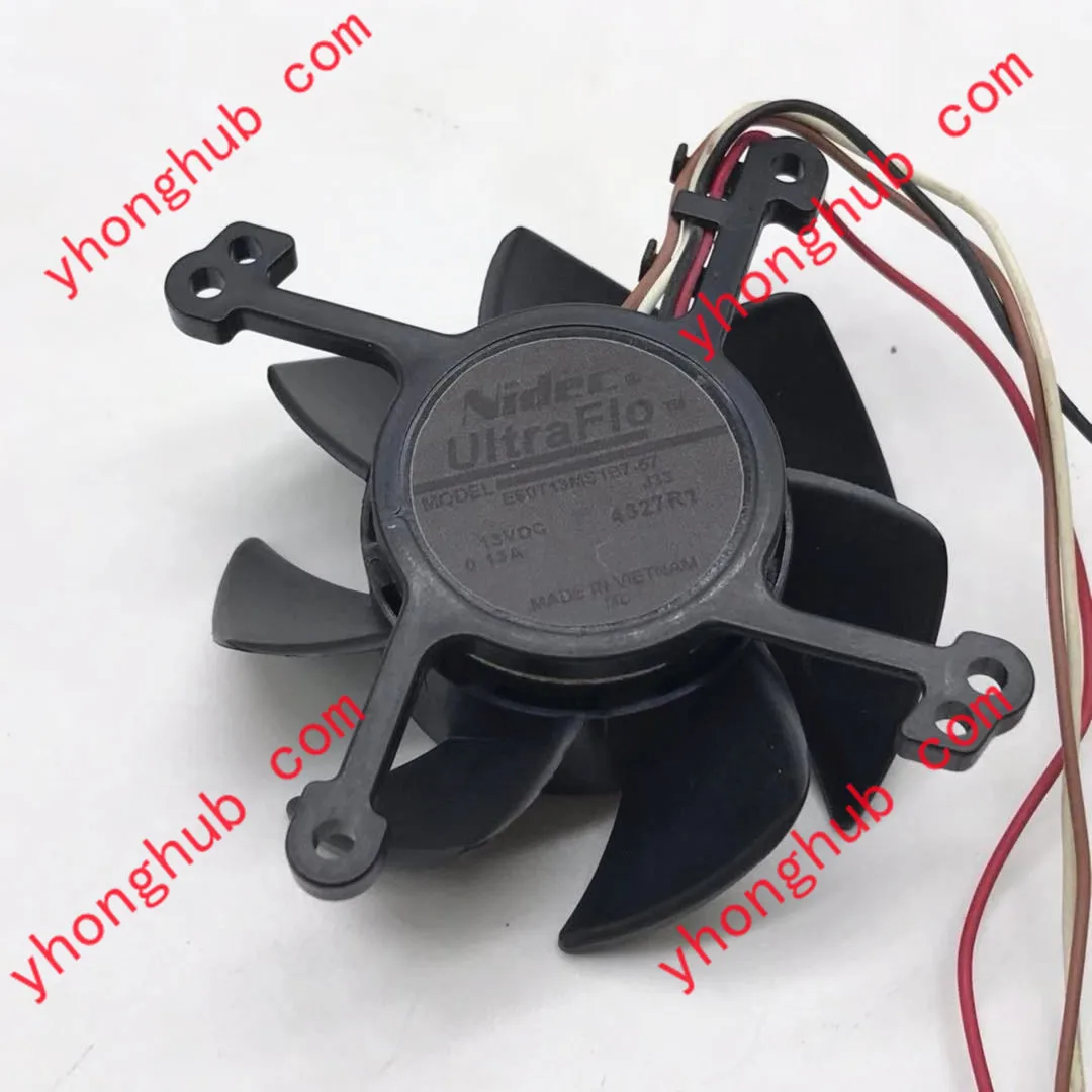 

Nidec E60T13MS1B7-57 DC 13A 0.13A 4-Wire 60x60x25mm Server Round Fan