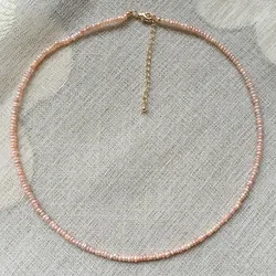 Baroque Pearl Necklace 3-4mm Mini Small Pearls Bridal Elegant Natural Freshwater Pearl Choker Wedding Party Jewelry for Women