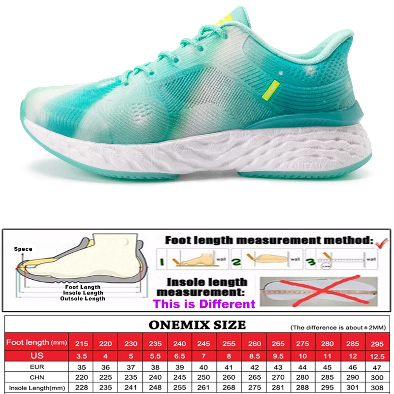 ONEMIX Professional Marathon Running Shoes for Women Support Lightweight Durable Breathable Mesh Sport Shoes Walkiing Sneakers