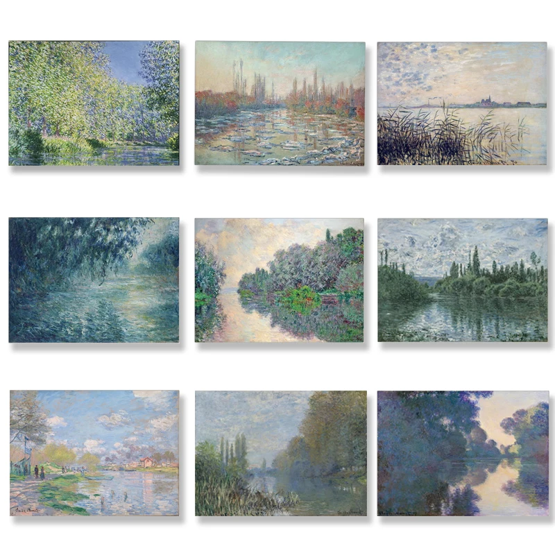 Famous Canvas Art Painting Impressionist Landscape Claude Monet Posters and Prints Wall Art for Living Room Home Decor Cuadros