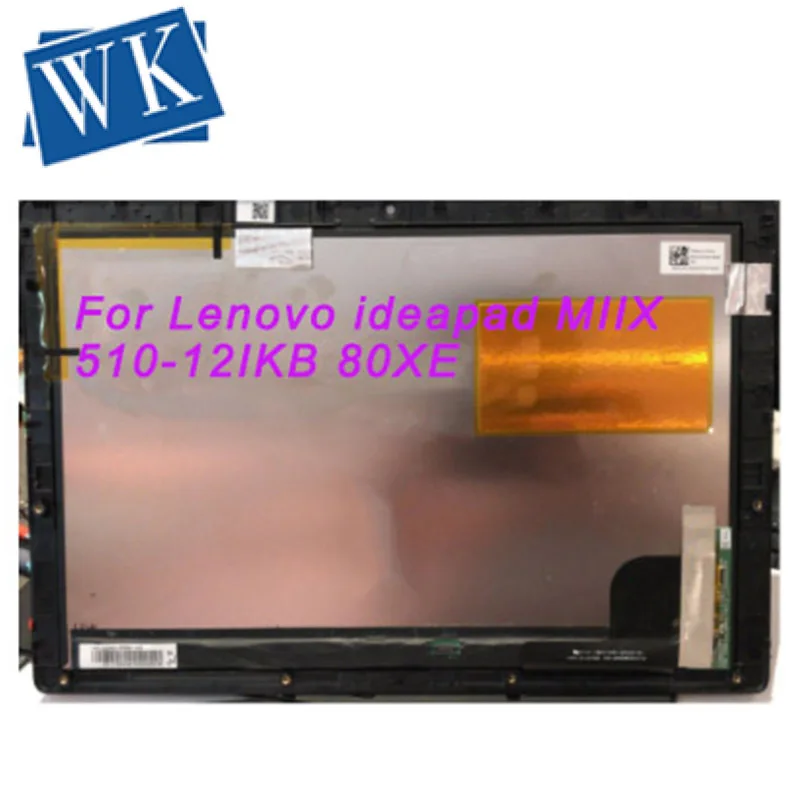 For Lenovo ideaPad MIIX 510-12 Series LED LCD Screen touch digitizer assembly for miix 510-12isk with frame