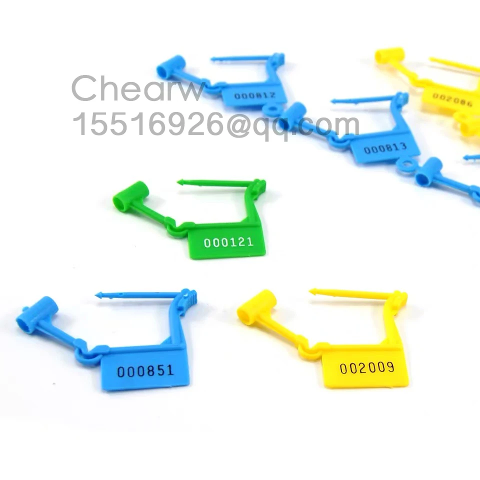 100pcs High quality plastic padlock disposable Lock Meter Seal chearw