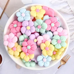 10-50Pcs Artificial Flowers Resin Flatback Cabochon Kawaii Resin Craft Decoration Miniature Resin Accessories DIY 23MM