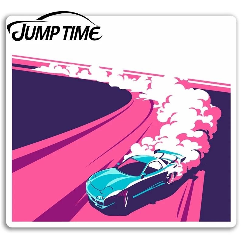 Jump Time for Drift Car Vinyl Stickers Drifting Race Sticker Laptop Luggage Car Decal Window Wiper Trunk Car Styling