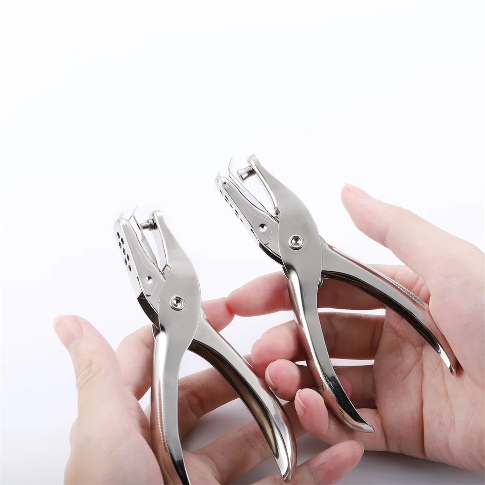 1 Pcs Metal Hand Paper Punch Craft Sheet Single Hole Puncher For Earring Necklace Scrapbooking Punches Materials 3/6mm Hole Size image 5