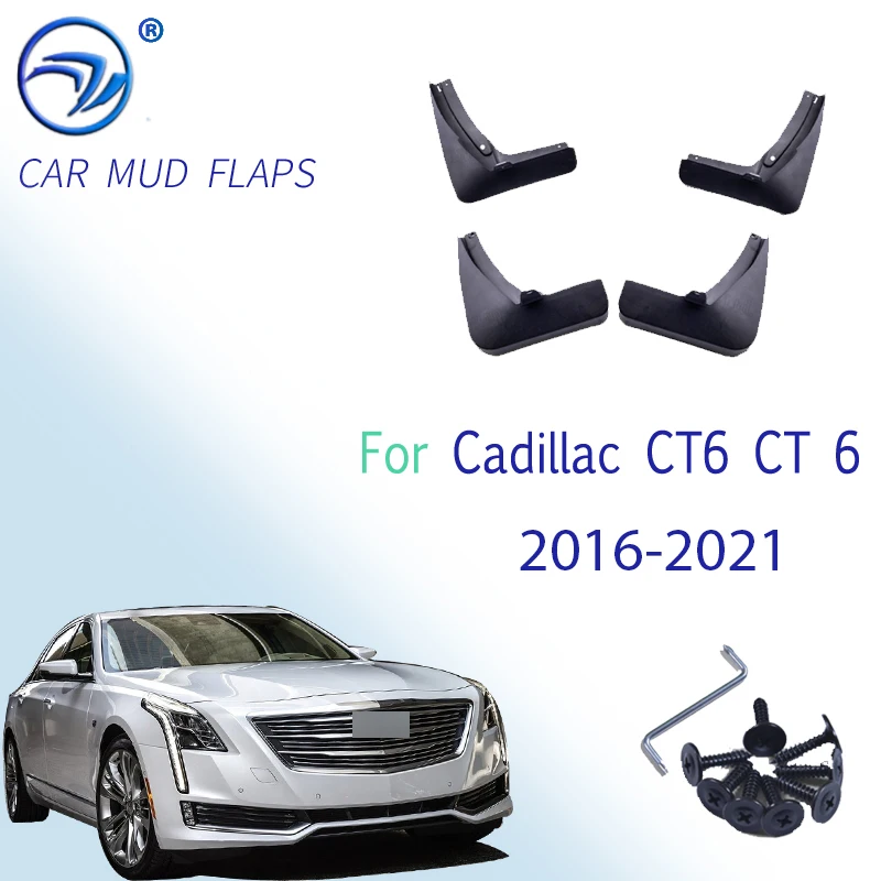 Car Mud Flaps For Cadillac CT6 CT 6 2016-2021 OE Fitment Mudflaps Splash Guards Mud Flap Mudguards Fender Front Rea