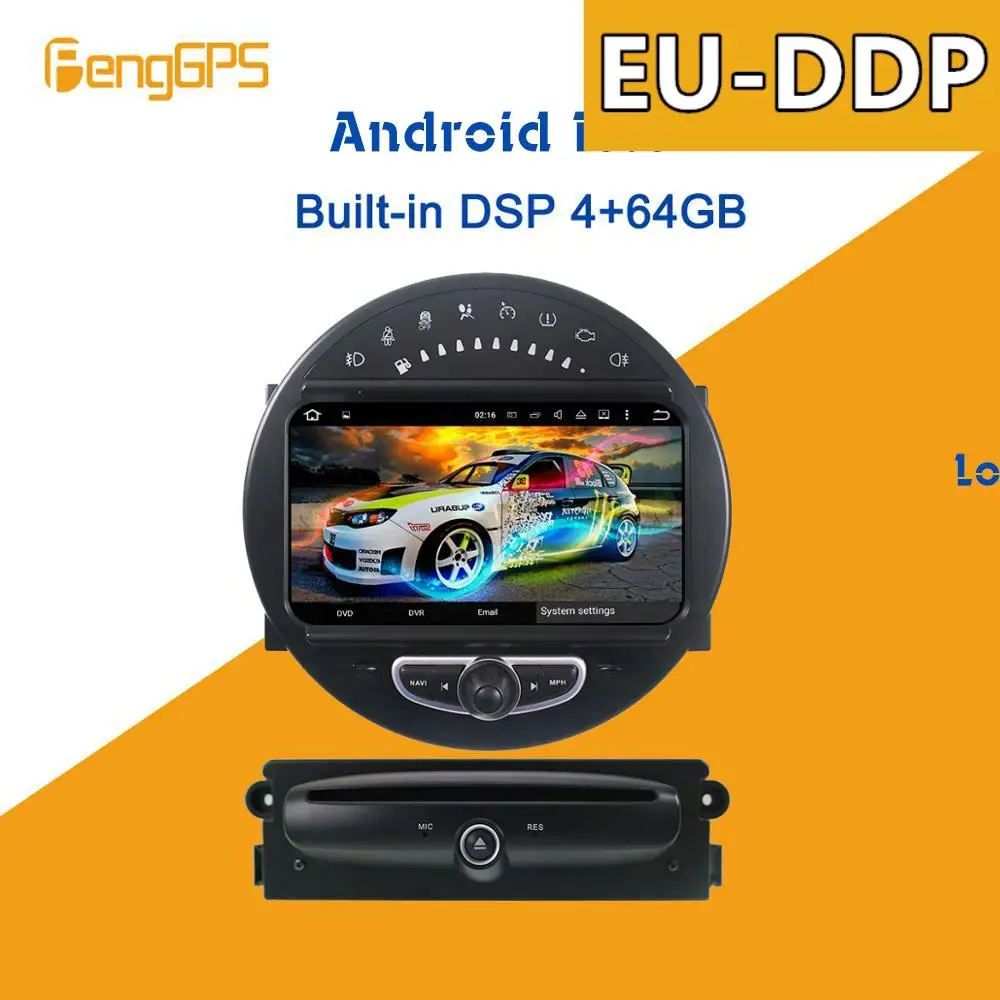 

Android для MINI Cooper R56 R57 R58 R59 R60 мультимедийный автомобильный радиоприемник с сенсорным экраном Стерео Авторадио дисплей GPS