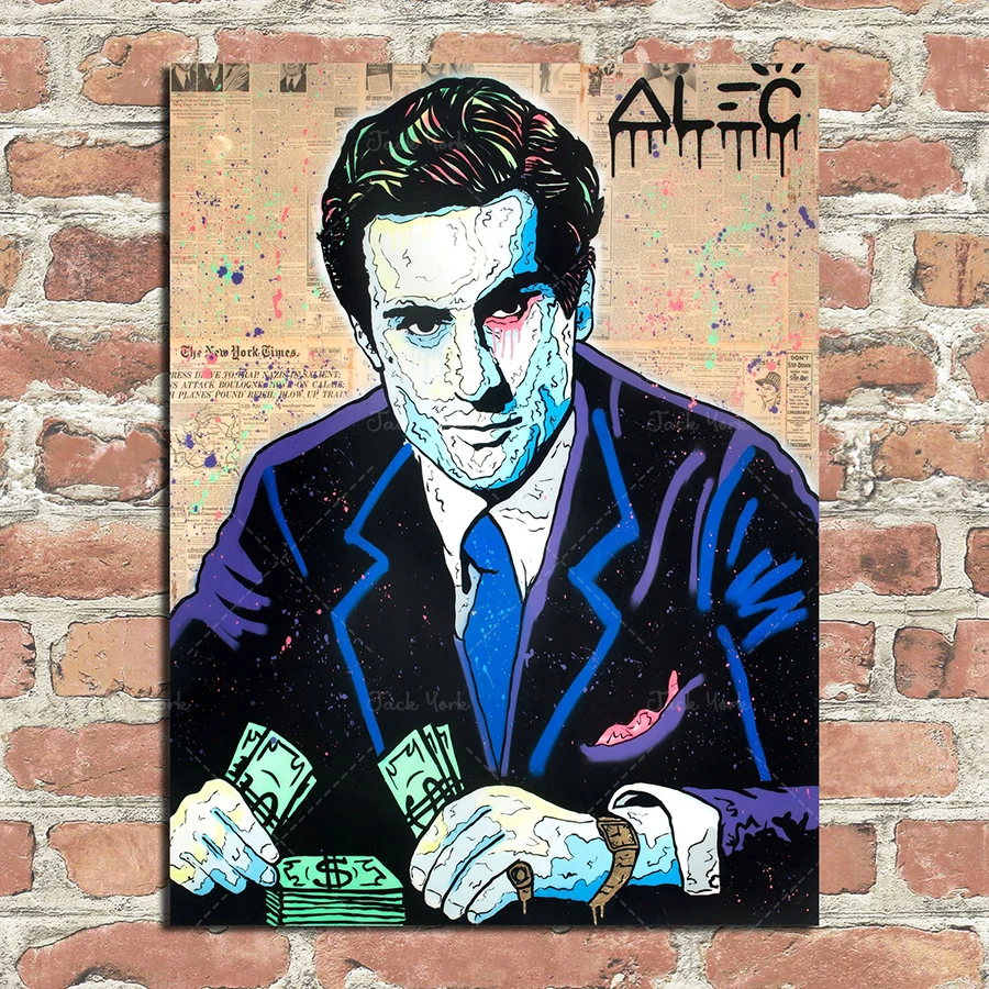 HD Print Alec Monopoly Oil Painting Home Decor Wall Art on Canvas De Niro Icon The Last Tycoon Canvas Printings Room Decor