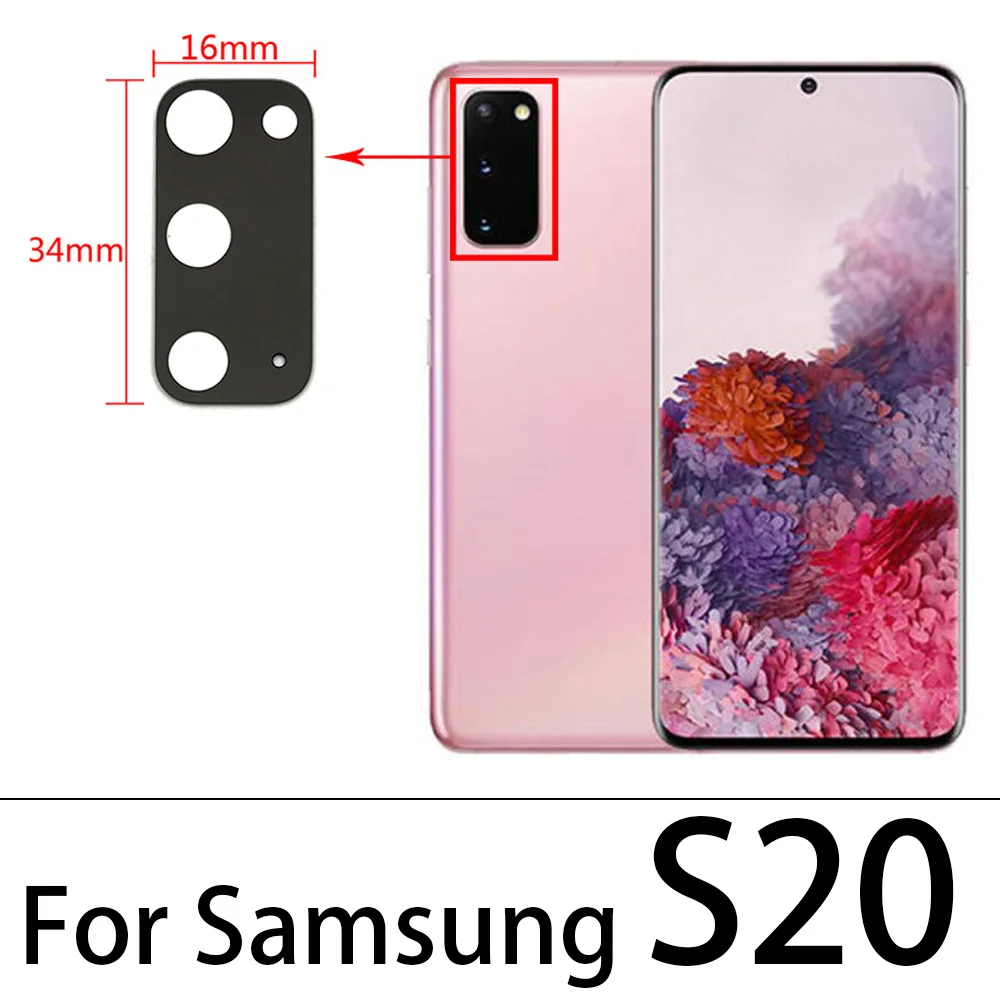 Camera Glass For Samsung S9 S10e S10 5G S20 S21 Plus Ultra Note 8 9 10 Lite Rear Back Camera glass Lens With Glue Repair Tool