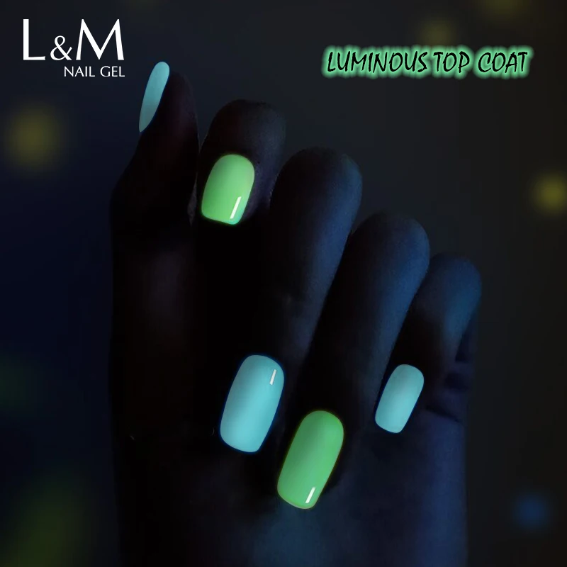 15Ml Lichtgevende Fluorescerende Toplaag Geen Veeg Top Gel Gloed In De Donkere Semi Permanente Kunst Tool Manicure Vernish Gel Nagellak