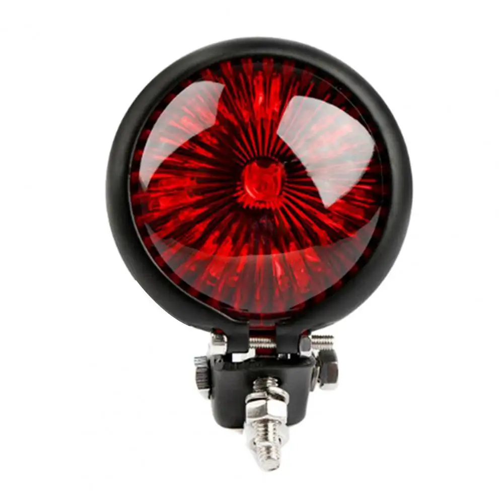 Rear Tail Light High Brightness Small Round Retro Motorcycle LED Brake Tail Signal Light