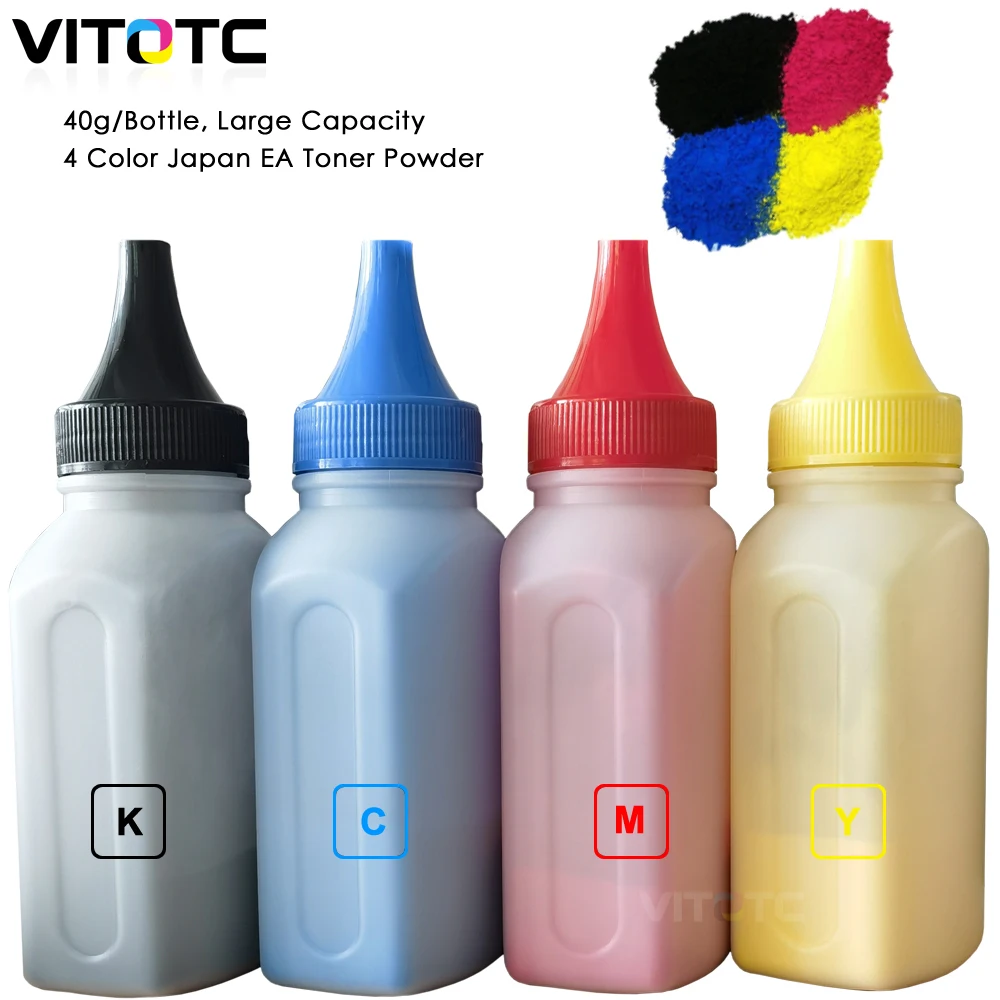 4 Color Bottled EA Toner Powder Cartridge Refill Reset Chip Kit For Xerox Phaser 6000 6000B 6010 Workcentre 6015 6015v Printer