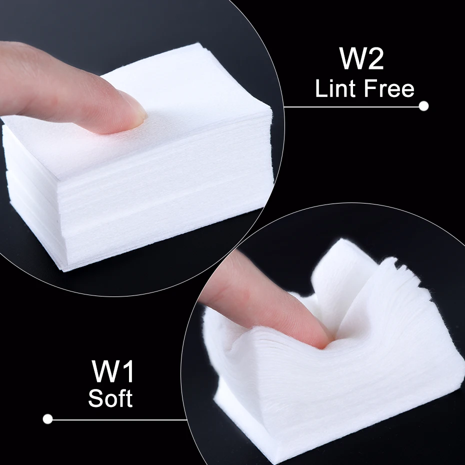 1 Pack Cotton Lint-Free Nail Polish Remover Nail Wipes Degreaser Pads Soak Off Cleaning Varnish Gel Makeup Tool Manicures NL1543