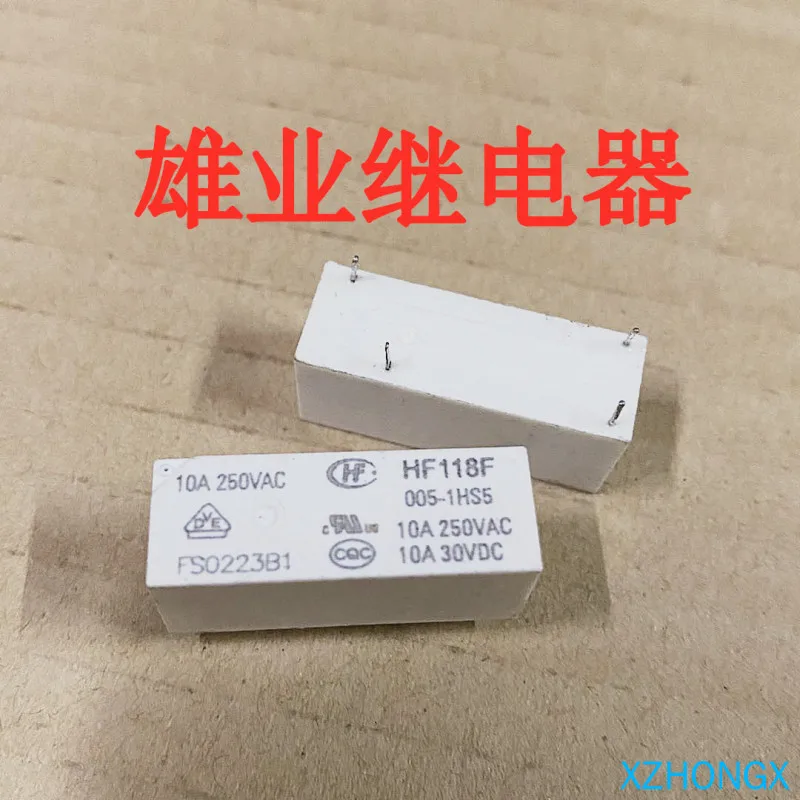 118f 005-1hs5 relay jqx-118f 005-1hs5t a group of normally open 4-pin 10A