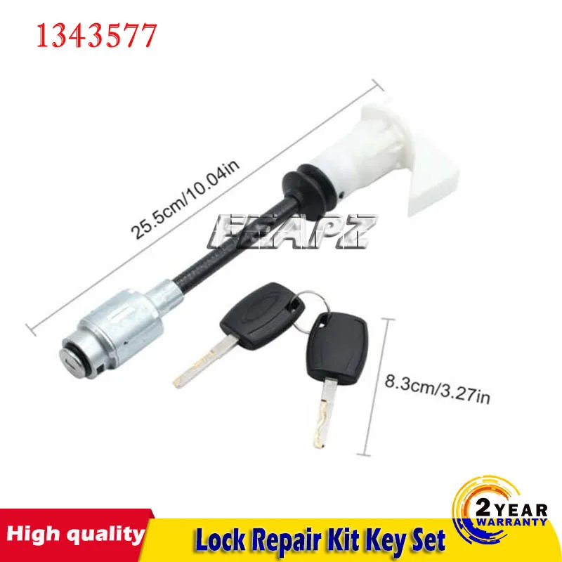 

For Ford Focus MK2 2004-2012 Long Type Rod Bonnet Release Lock Latch Repair Kit Key Set 1343577 4M5AA16B970BA