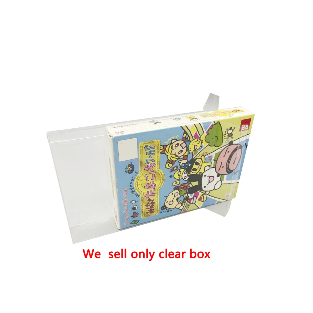 Clear transparent PET box cover For N64  JP Japan version game card  storage   protection  collection box