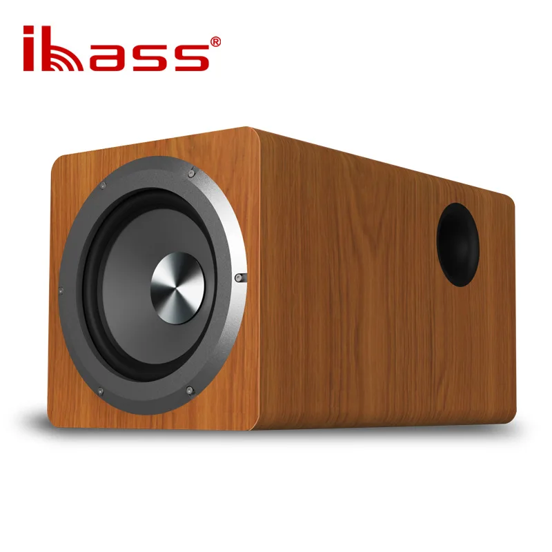 

IBASS 100W Solo Fever Bluetooth Speaker Computer TV Coaxial Audio Subwoofer Wooden Non Destructive Loudspeaker Outdoor Household