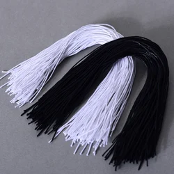 Black White Waxed Cotton String Cord for Garment Tags Hand Threading Clothing Accessories Rope 1.5mm