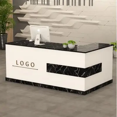 Reception desk clothing store beauty salon bar counter cash register small counter training class corner consultation desk