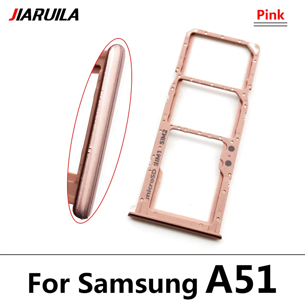 SIM-Karten fach für Samsung A12 A31 A51 A71 A125F Dual Micro SIM-Kartens teck platz Fach halter SD-Kartenleser Teile – Detail 6
