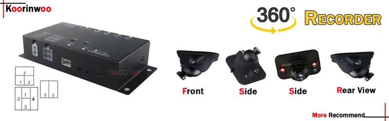 Koorinwoo Parktronic 13MM Flache Rotation Auto Parksensoren 8/6/4 Hintergrundbeleuchtung Vorne Hinten Summer 12V Für Andriod DVD Video System – Detail 2