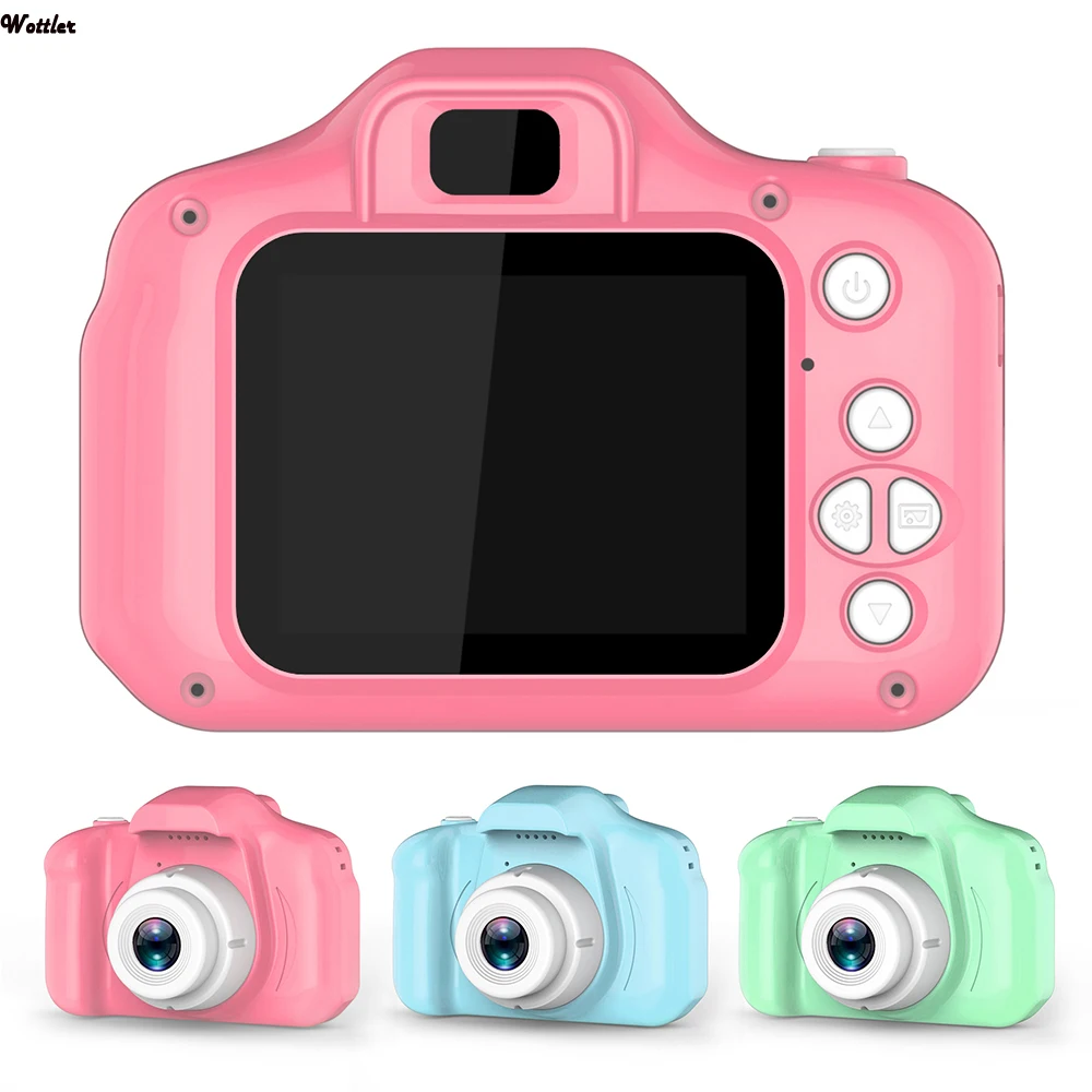 Kids Mini Digital Camera 2 Inch Cartoon Cute Camera Toys Children Birthday Christmas Gift 1080P Toddler Toys Camcorder Camera