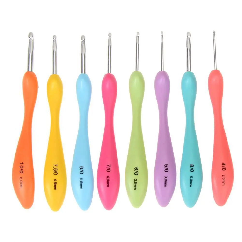 8-Piece Ergonomic Crochet Hook Set product image