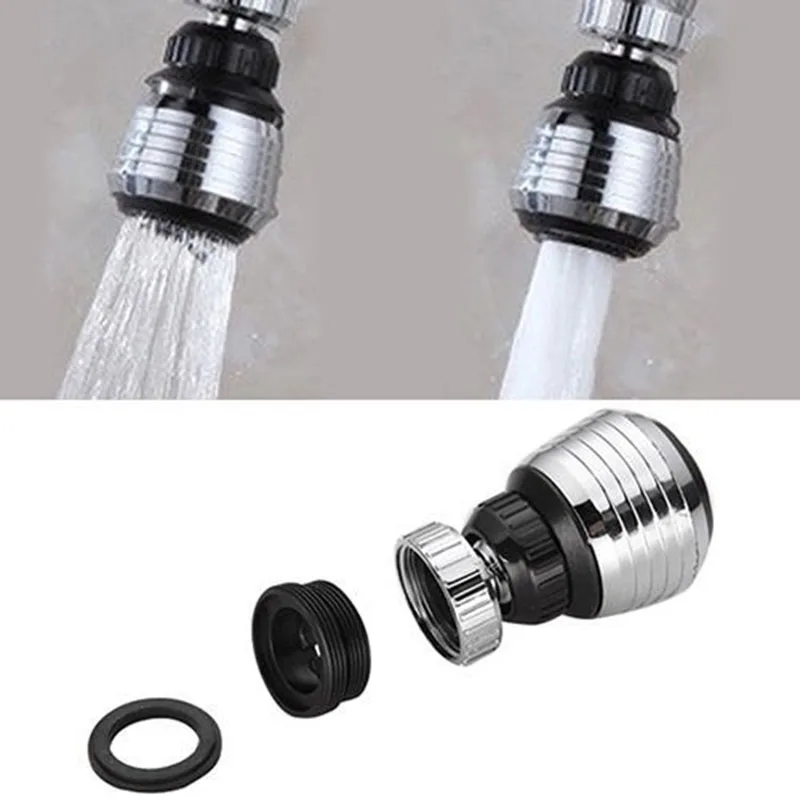 Filtro Bent Water Saving Tap Aço inoxidável Aerador Difusor Cabeça Giratória Torneira Bico Chuveiro Cozinha Anti-splash Sprinkler