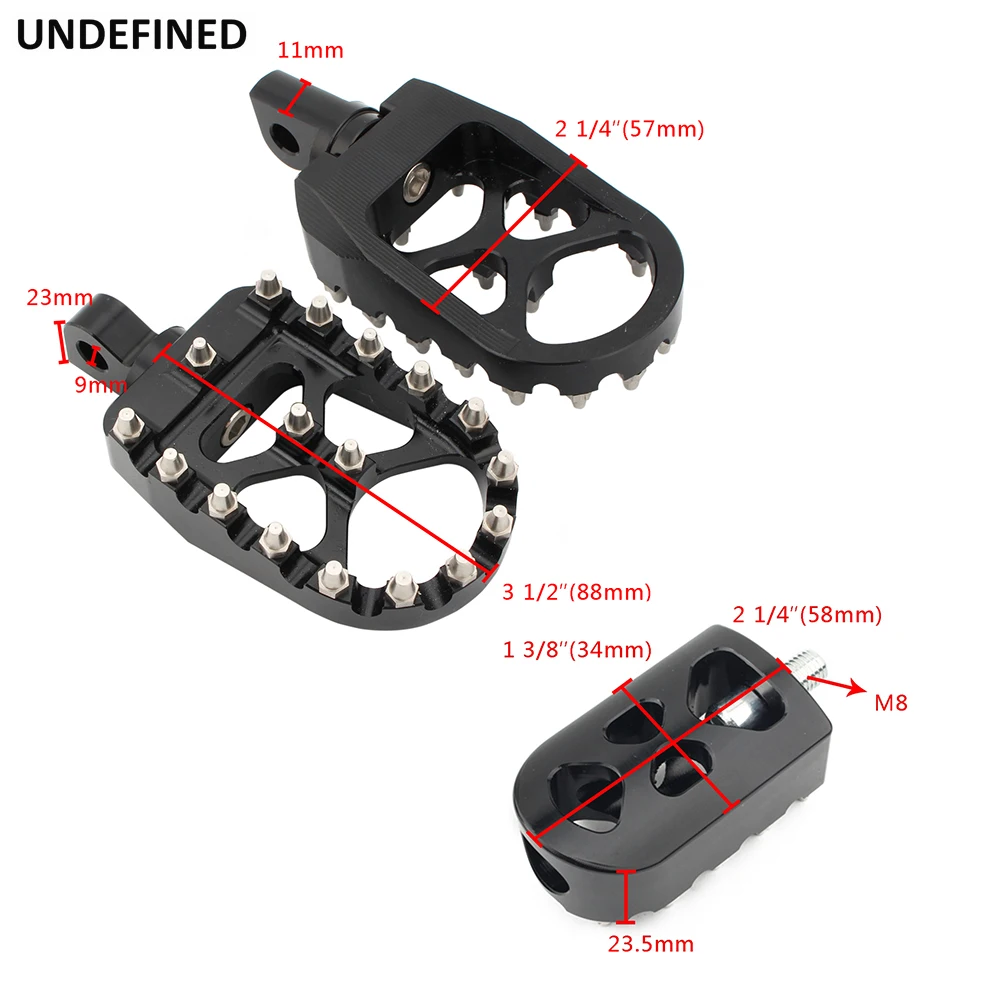 MX Foot Pegs Motorcycle Gear Shift Brake Pedals Toe Shifter Peg for Harley Dyna Fatboy Sportster 883 Street Bob Bobber Chopper