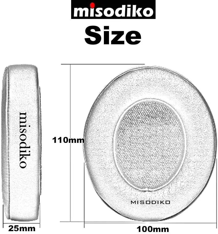 Coussinets d'oreille de remplacement avec anneau en plastique, Kit de protection pour casque de jeu Razer Kraken Pro V2