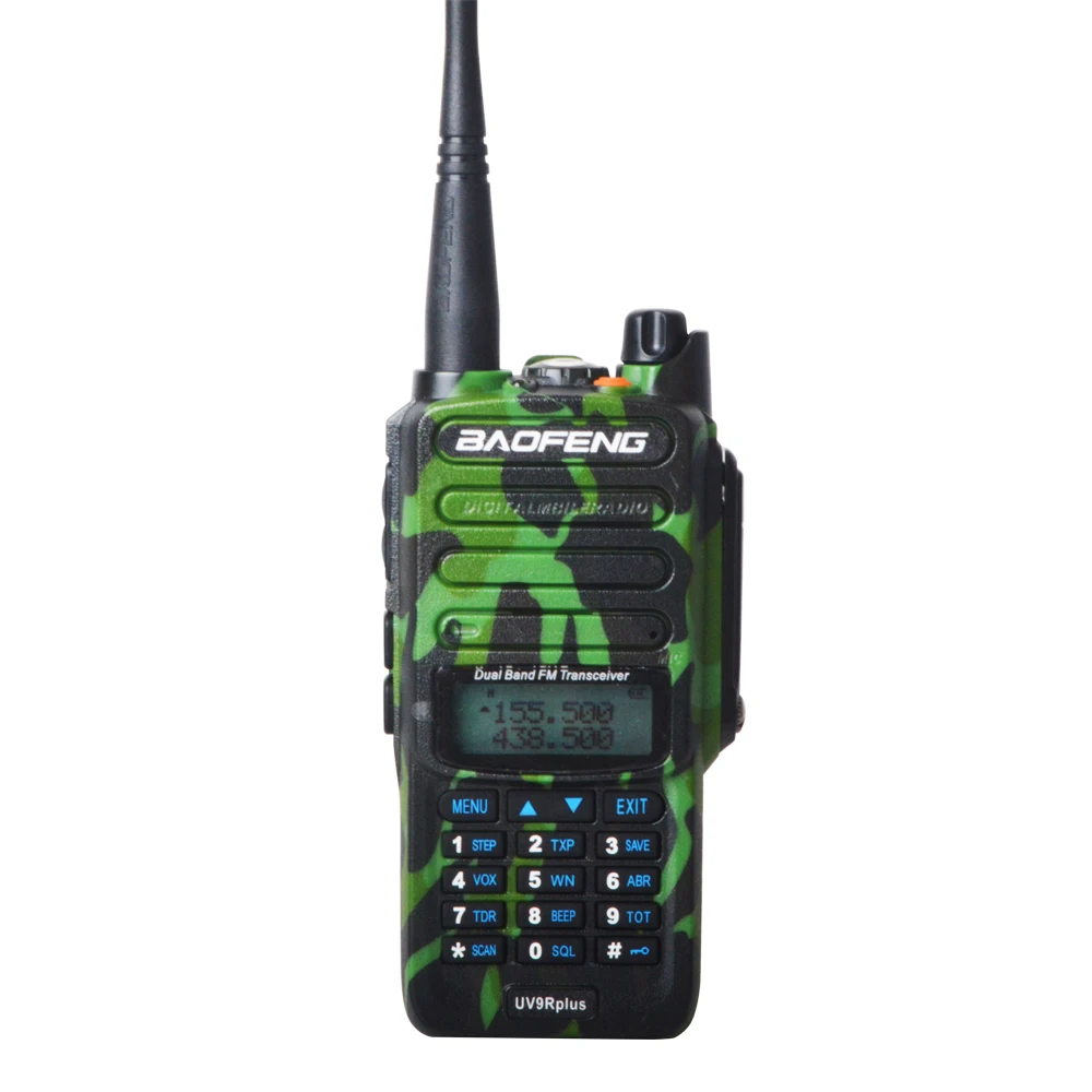 

Рация Baofeng UV-9R Plus Camoufalge UHF VHF Двухдиапазонная 8 Вт 128CH IP57 Водонепроницаемая VOX FM двухсторонняя радиостанция с гарнитурой