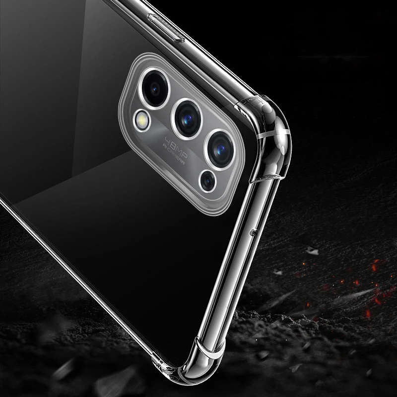 Transparent Case For OPPO RENO 5 4 Pro Plus 5Z 5G A15 A93 A55 A74 A54 Shockproof Cover Realme V13 V15 8 C21 C20 C11 6 Pro X50 GT