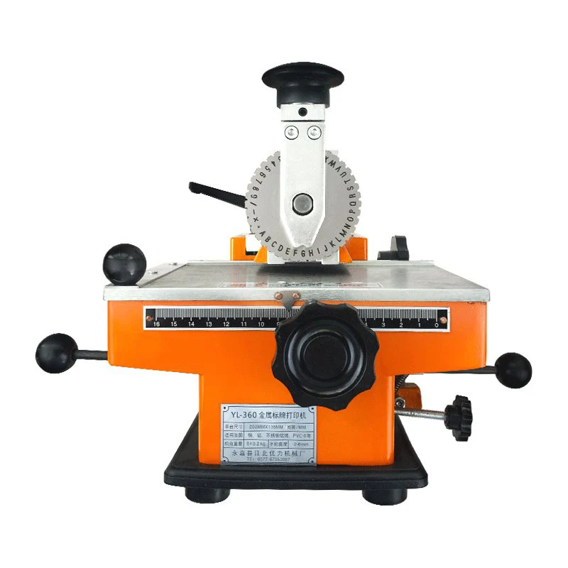 

1PC YL-360 Semi-automatic manual marking machine,aluminum labeling coding machine,equipment parameter label printer