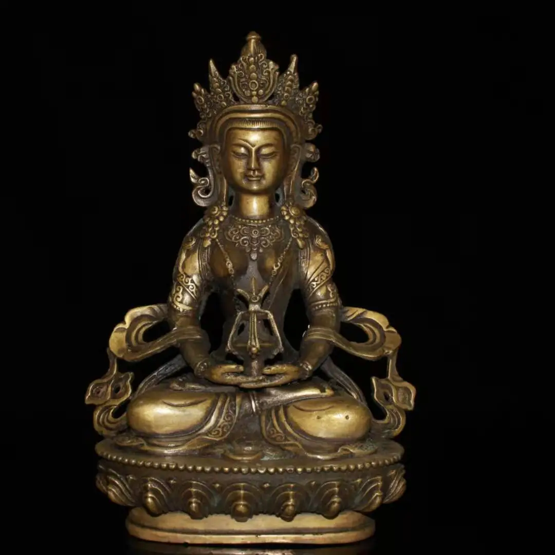 Rare Old Tibet copper Statue of Mother Lan Tara statue