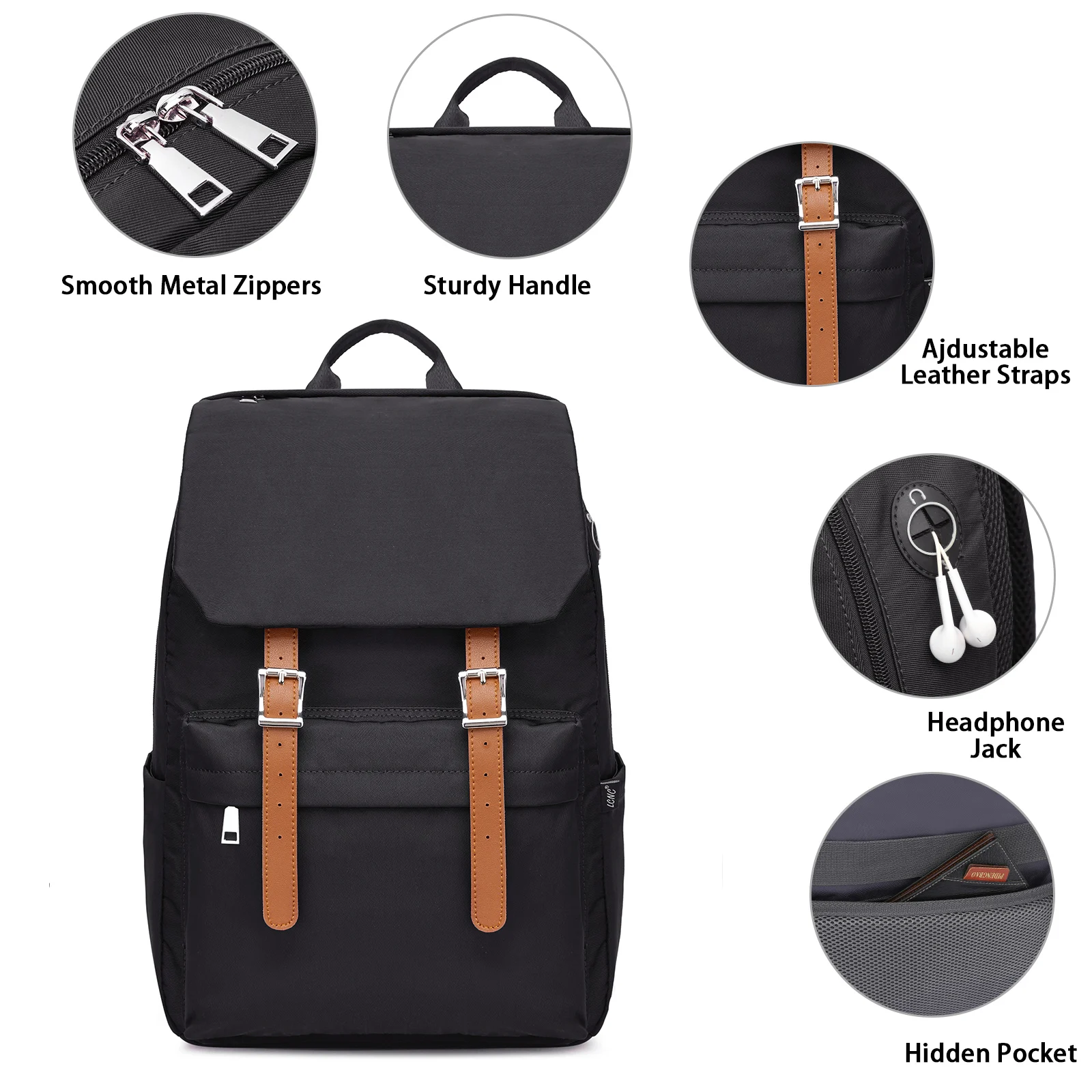 Back Packs Bag For Women Backpack Laptop Men Purse Girls Boys Bolsa Mochila Feminina Bolso Mujer De Moda Black Fashion Designer