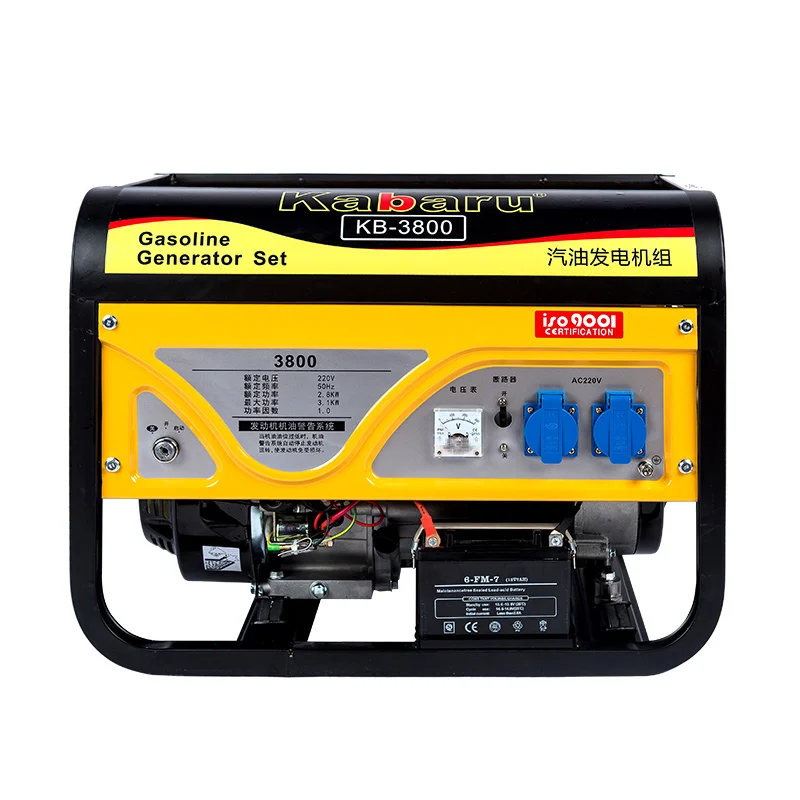 3kw gasoline generator 220V single phase 380 volt three-phase 3/5/6 kW 8Kw small mini home