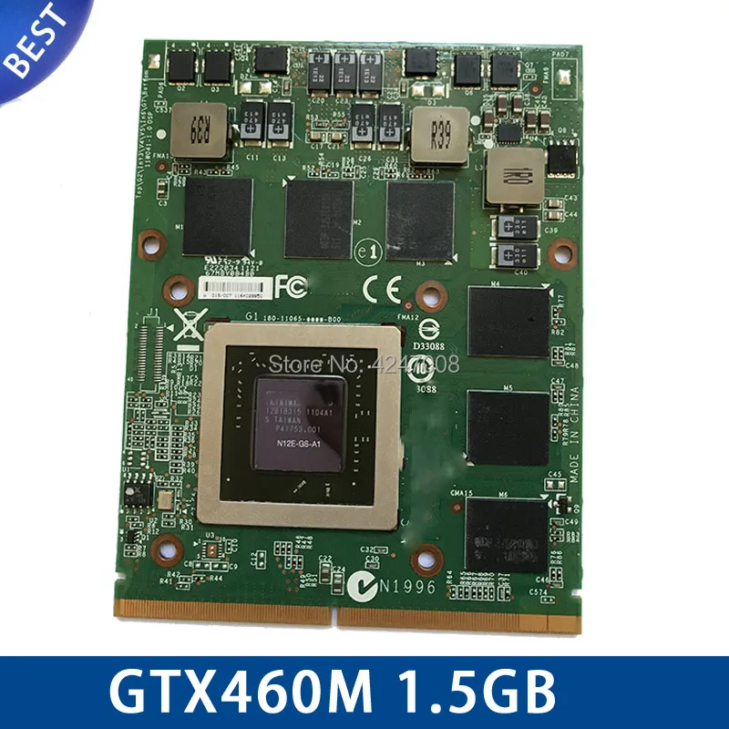 

GTX460M GTX 460M графическая видеокарта Vga CN-0VDV04 MXM 3,0 1,5 ГБ для DELL M15X M17X R2 M18X