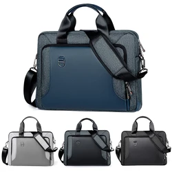 Business Men's Notebook Briefcase For 13.3 15 17 Inch Laptop Crossbody Bag PU+Oxford Shoulder Bags Travel Office Ladies Handbags