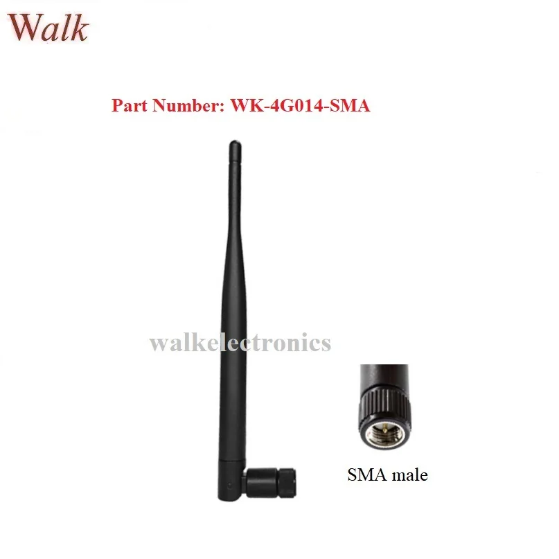 210mm high 5dbi gain high gain gsm 3g 4G LTE elbow rubber antenna with rotatable SMA male straight