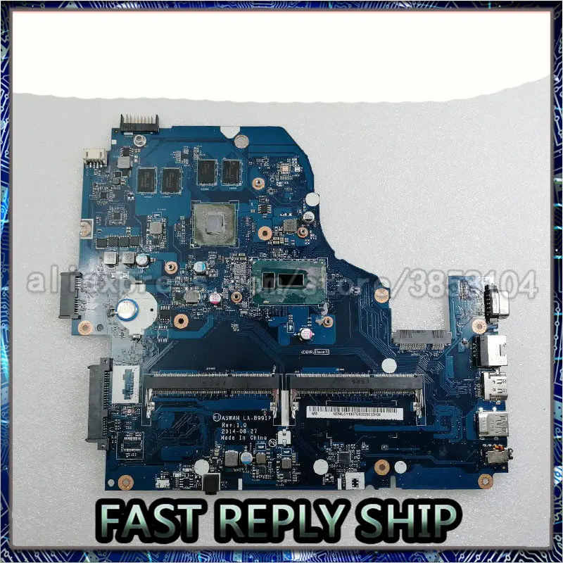 

I5-5200U GT840M 2G For Acer Aspire E5-571G V3-572G V5-572G Laptop Motherboard LA-B991P 100% Tested