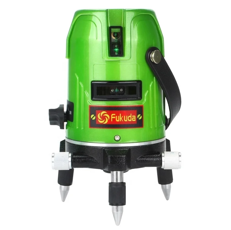 Fukuda Green Laser Level 5 Line 1 Point 360 Rotary Ek-469GJ lithium-ion battery Cross line Level/Rotary laser