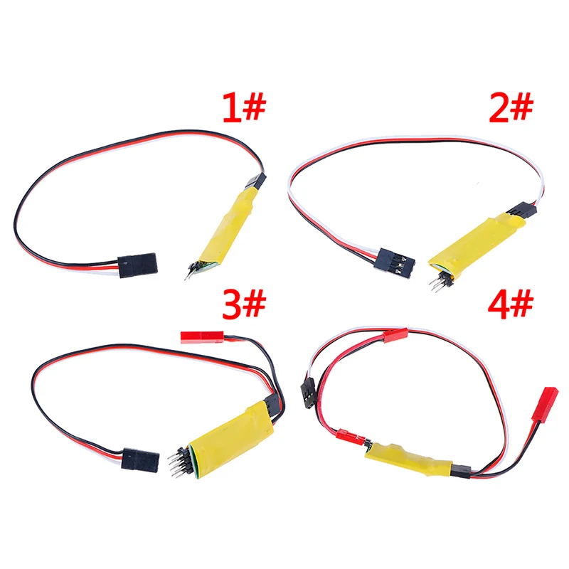 Receptor de luz rc, interruptor eletrônico de controle liga/desliga para rc aviões e carros