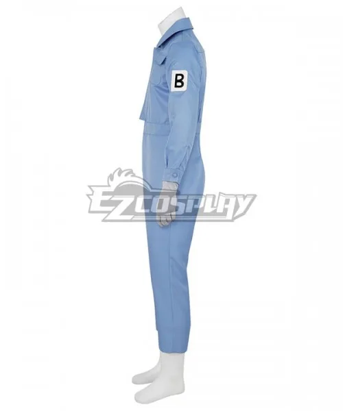 Cells At Work Hataraku Saibo B cell Blue Adult Halloween Jumpsuit Party Outfit Festival Set Cosplay Costume E001