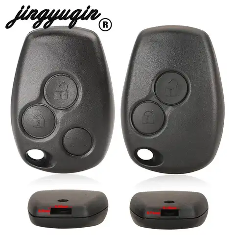 Jingyuqin 2/3 boutons télécommande voiture clé coque housse style pour Renault Dacia Modus Clio 3 Twingo Kangoo 2 Fob